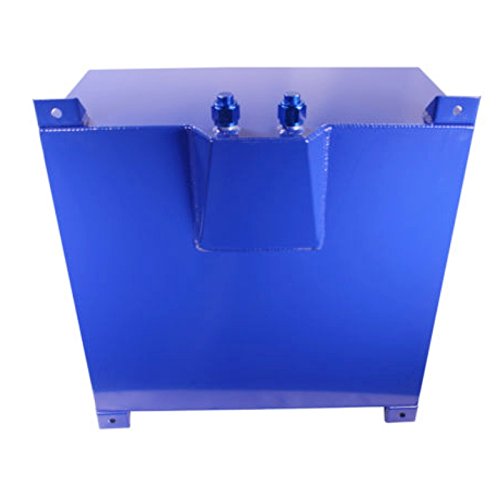 5 Gallon OEM Fuel Cell New Polished Aluminum Gas Tank & Sender Hot Rod Rat Rod V8 (Blue)