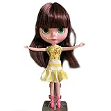 Dollshow 12inch Posable Big Head Doll 30CM BJD Dress-up Girl Toys Collections Kids Gifts 4 Color Change Eyes