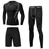 Sykooria Sport-T-shirt met lange mouwen Compressietop Under Armour Compressieshirt Sneldrogend fitnessshirt voor heren