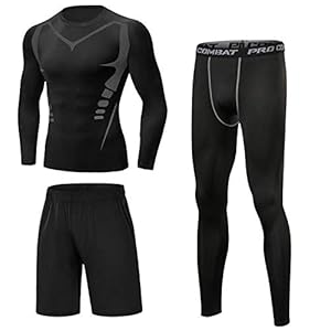 Sykooria Sport-T-shirt met lange mouwen Compressietop Under Armour Compressieshirt Sneldrogend fitnessshirt voor heren