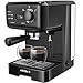 ELEHOT Espresso Machine Coffee Makers with 15 Bar Pump and Milk Frother (Black)
