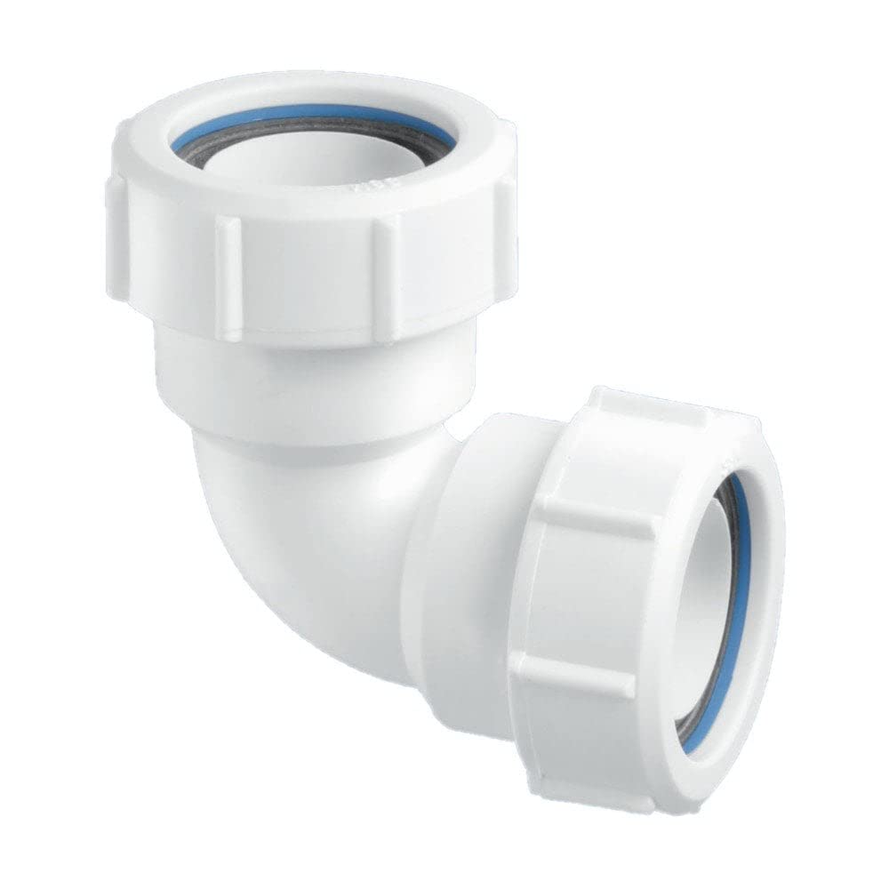 McAlpine MS4 90 Degree Multifit Bend, White