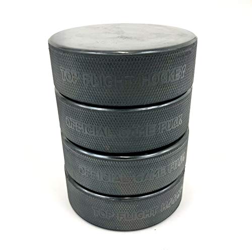 Top Flight Hockey Pucks - 4 Pack | Ice Hockey Pucks | Pond Hockey Pucks | Hockey Puck | Official Game Puck - Thumbnail 2