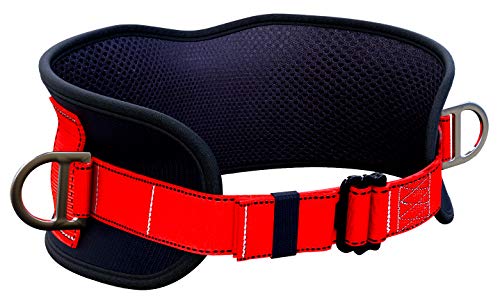 ISOP Safety Belt With Hip Pad, Safety Harness And 2 D-Rings Stranded Size - Climbing Protection Belt For Body Positioning - Portable Personal Protective Equipment (Back Support Belt)
