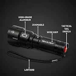 GearLight High-Powered LED Flashlight S1200 - Mid