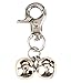 EXPAWLORER Cat Bell 2 Pack - Cat Collar Accessories Bells Loud with Claw Buckle, Pet Jingle Charm Ornament Training Pendant Jewelry, Tracker for Saving Birds, Neck Decoration for Dogs Kitten, Silver