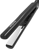 Professional Titanium Flat Iron by xtava - The Gloss Factor is a Salon Grade Dual Voltage Hair Straightener with 1'' Titanium Plates - Advanced PTC - 60 Min Auto ShutOff Heat-Resistant Storage Pouch