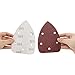 Coceca 100pcs Mouse Sander Pads, Detail Sandpaper Assorted 20 Each of 40 80 120 180 240 Grits, Hook and Loop Sanding Sheets for Detail Sander