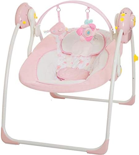 Rabbfay Fully Automatic Baby Swing with 8 Melodies And 5 Swing Speeds (230V) Suitable for Newborns