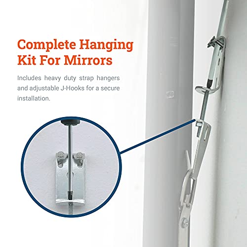 Mirror Hanging Kit with Hangers and Leveling Hardware 100 lbs Heavy