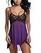 Avidlove Womens Halter Lingerie Set Chemise Outfits Lace Babydoll Sleepwear