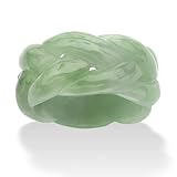 Palm Beach Jewelry Genuine Green Jade Braided Eternity Ring