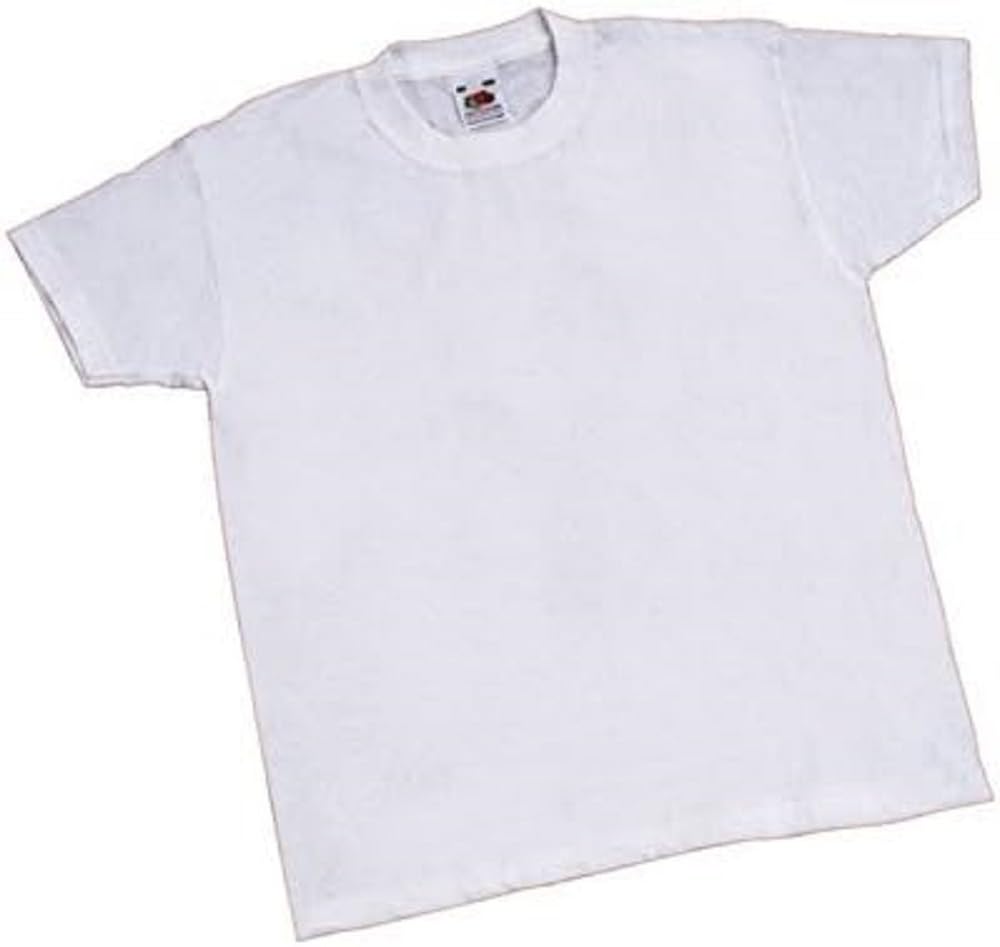 Vinco Vinco42115 White Children's Blank T-Shirt, 122-128 cm, Multi-Color