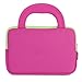 Evecase Ultra Portable Travel Carrying Neoprene Sleeve Case Bag with Handle & Accessory Pocket for Leapfrog Epic/LeapPad Platinum/LeapPad Ultra XDI 7'' Kids Tablet - Hot Pink