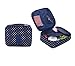 Ac.y.c Printed Multifunction Portable Travel Toiletry Bag Cosmetic Makeup Pouch Case Organizer for Travel (Navy Point)