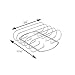 ARAD Grilling Accessories, Smoker Accessories, Rib Rack, Baby Back Rib Holder, BBQ Accessories, Grill Accessories, Grill Rack for Ribs, Steel Rib Rack, Rib Stand