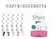 Purr-fect Cat Party Supplies Decoration Pack Including Centerpiece, Banner & Dizzy Danglers