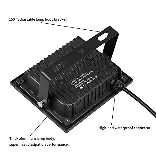 YQL Outdoor UV Black Light,10W Ultra Violet LED Flood Light,Blacklights