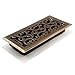 Accord AMFRABC410 Charleston Floor Register, 4-Inch x 10-Inch(Duct Opening Measurements), Antique Brass