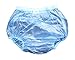 Haian Adult Incontinence Pull-on Plastic Pants Color Transparent Blue (Medium)