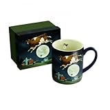 Lang Cow Jumped over the Moon Mug by Lowell Herrero, 14-Ounce, Multicolor