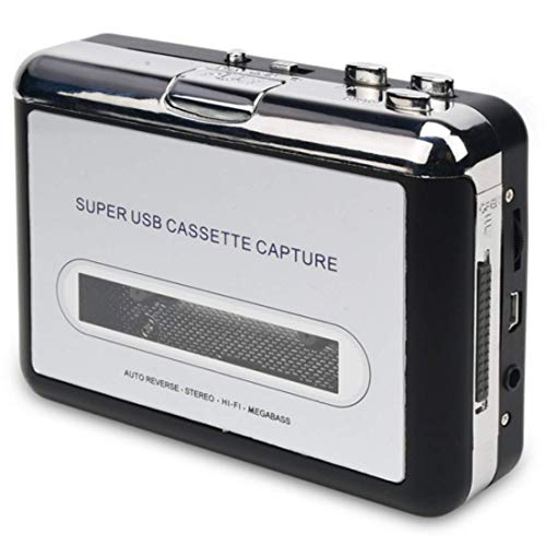 Cassette to MP3 Converter, USB Cassette Player Recorder to MP3 Converter | Retro Walkman Audio Converter | Portable Audio Tape Player