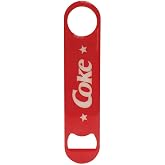 Tablecraft TableCraft's Coca-Cola Flat Metal Bottle Opener, Red, '86 Graphic (CC397)
