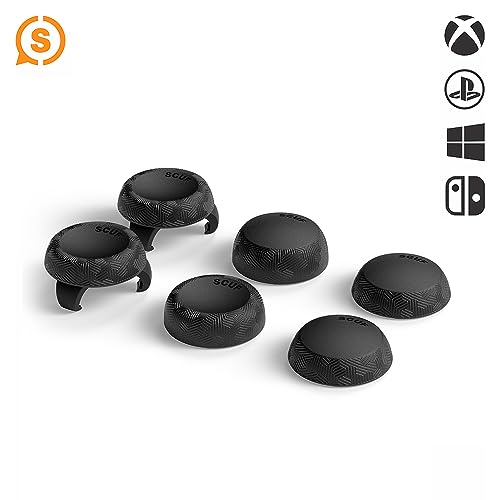 SCUF Control Thumbstick Grips - 6 Pack with 2 Bases - Tactic - Joystick Thumb G…