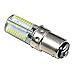 LJY 2Pcs Pack Ba15d 4W Dimmable 80-LED Daylight White Light Bulbs, 6000-6500K, 300-320LM, 110V AC