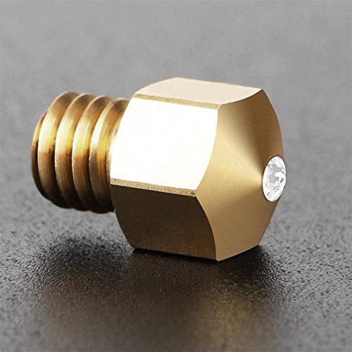 Heitaisi 0.4mm 3D Printer Nozzles, Wear Resistant Extruder Head for MK8 3D Printer, Compatible with PETG ABS PEI PEEK and Other Consumables