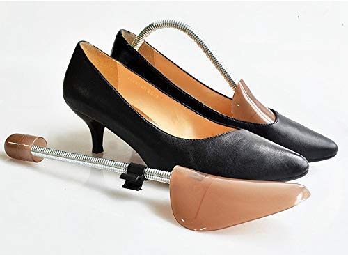Adjustable Shoe Tree Shoe Care Practical Plastic Portable Travel Shoe Tree Shaper Stretcher Holder for Leather Sport Shoes Sneakers (2 Pair Women Spring)
