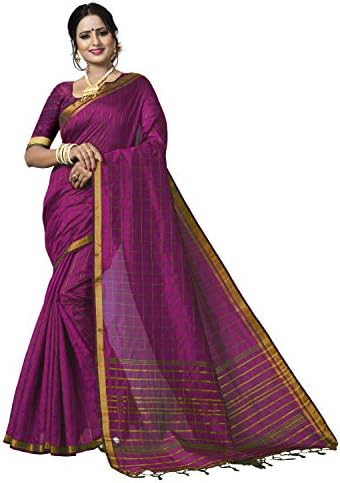Being Banarasi Women's Tussar Silk Saree with Blouse Piece(Free Size)