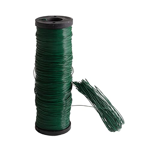 Royal Imports Bulk Green Paddle Wire Spool 250 YD roll, 26 Gauge, Floral Arrangements, Florist Supplies, Jewelry, Gift, Crafts, Wreath Making, Flower Garland, Plant Stem Garden Ties, Bouquet Bind Wrap