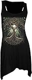 Spiral - Womens - OAK QUEEN - Goth Bottom Camisole Dress Black
