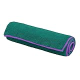 Gaiam Thirsty Yoga Hand Towel, Turquoise Sea/Radiant Orchid