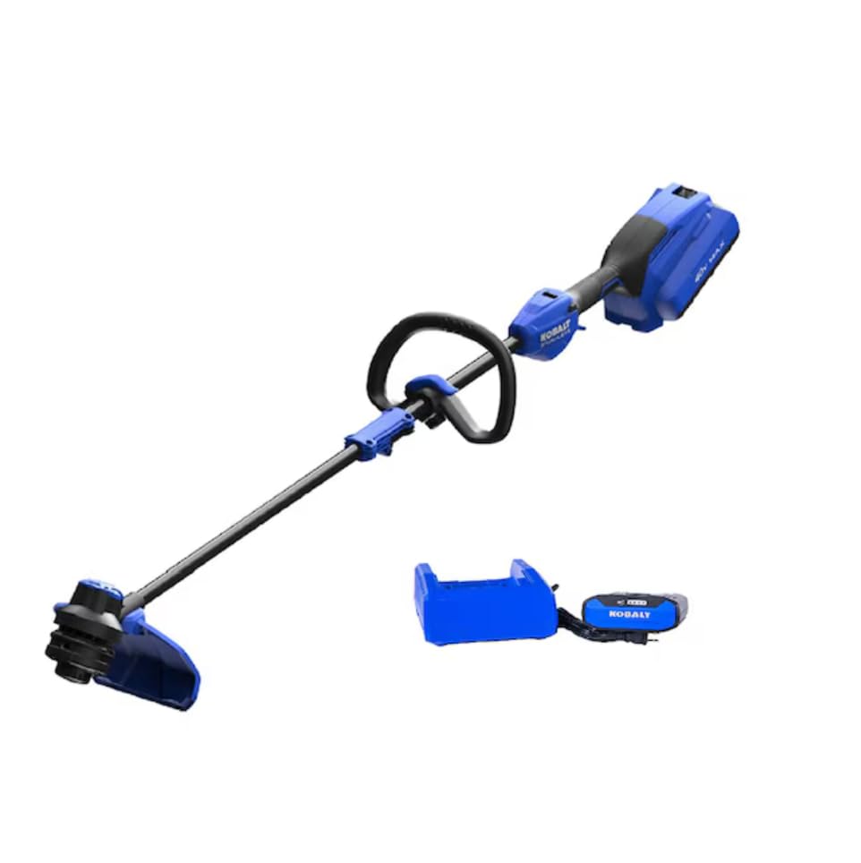 Photo 1 of ***BATTERY AND CHARGER NOT INCLUDED*** Kobalt 40-Volt Max 15-in Straight Cordless String Trimmer (Charger Included) no battery