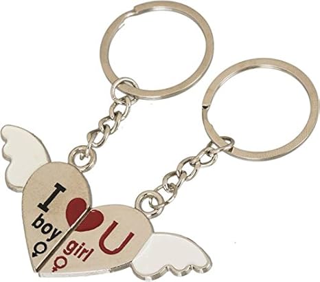 boy and girl keychain