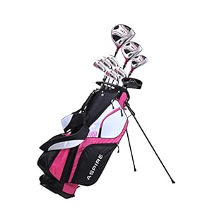 Meihuaao Premium Lightweight Ladies Golf Club Set Right Hand – Cherry Pink Purple, Standard, Petite, Tall, Clubs with…