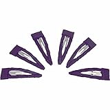 Plum Ribbon Hair Clips. 6 per pack. Hair Accessories for woman, girls and toddlers