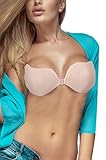 Pinky Petals Adhesive Bra - Strapless Invisible Push-up Bra and Underwear Bag by