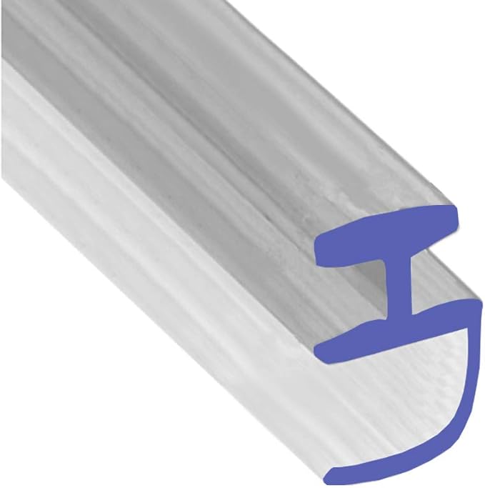 Soft Clear Flexible Rubber T Shower Seal for Bi Folding Doors Fits