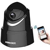 Keekoon 1080P Wireless/Wired IP Camera ,Baby Monitor with Two-Way Talk &amp; Pan/Tilt &amp; Night Vision (Black)