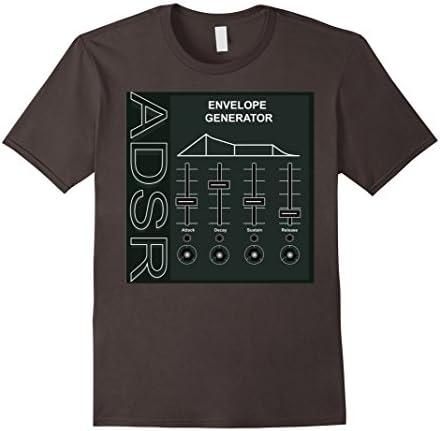 Men's ADSR Envelope Generator T-Shirt - Gearhead Audio Equipment XL Asphalt