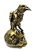 PTC Steampunk Dark Crow Raven Setting on Skull Skeleton Sculpture Statue