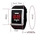 GOHUOS Unisex Sport Touch Screen Digital LED Big Dial Waterproof Mens Womens Wrist Watch-Black