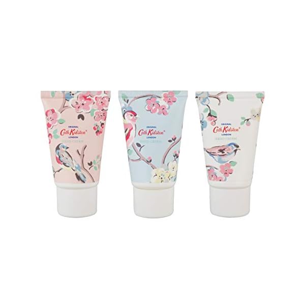 Cath-Kidston-Hand-Cream-Trio-3-x-30ml Cath Kidston Blossom Birds Assorted Hand Cream Trio Gift Set | Enriched With Shea Butter | Cruelty Free & Vegan Friendly…