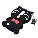 Mulafnxal Black Lucky Cat Case for LG Aristo 2,3D Soft Silicone Tribute Dynasty/K8 2018 2017//K4 2017 MS210n Cases,Cute Kids Girls Cartoon Cover,Kawaii Animal Character Rubber Protector for LG Phoenix