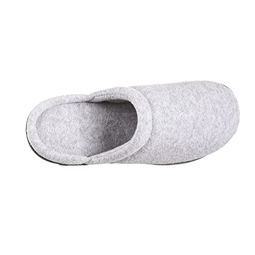 isotoner Women's Classic Terry Clog Slippers Slip on Grey Size 7.5 Wl39