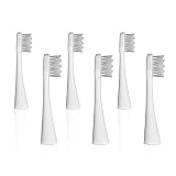 Sterline T50 Sonic Electric Rechargeable Toothbrush Replacement Heads, Six Replacements