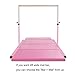Safly Fun Gymnastics Junior Training Bar - 4.2ft Wide 5ft Long 36-59in Height Adjustable Horizontal Kip Bar for Kids Home Practice